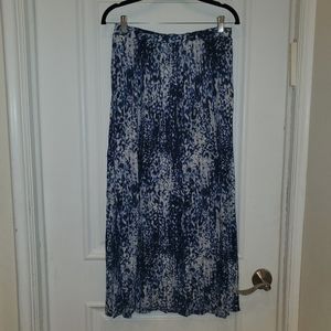 H&M blue maxi skirt